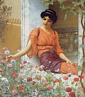 John William Godward Summer Flowers painting